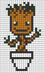 Groot Marvel Perler Bead Pattern 2019 Groot Marvel Perler Bead Pattern The Post Groot Marvel Perler Bead Pat Perler Bead Art Pixel Art Minecraft Pixel Art