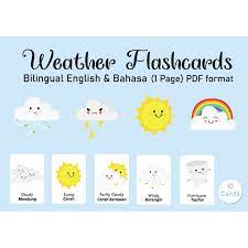 Memrise merges science, fun and community to help learn malay online for free (+ app). Fast Free Shipping Bahasa English Learn Weather Flashcards Softcopy Pdf Format Makes 10 Cards Shopee Malaysia