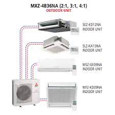 Wide variety of quality air conditioning units to choose for your home. Mitsubishi Multi Split Mxz 4b36na Ductless Air Conditioning