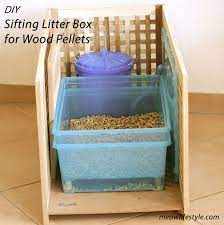 Diy Wood Pellet Litter Box Meow Lifestyle Litter Box Diy Litter Box Cat Litter