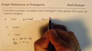 (more)the formula for the sum of the interior. Find The Number Of Sides Of Polygon From Sum Of Interior Angles Youtube
