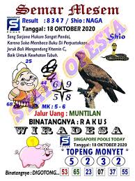 Syair Sgp 18 Oktober 2020 Kode Syair Sgp Syair Hk Syair Sydney 2020