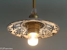 vintage lange lijs schotellamp met kopje als plafondkap etsy industriele hanglampen hanglamp vintage