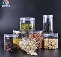 Hot Sellingn 500g Transparent Plastic Pet Round Storage Food ...
