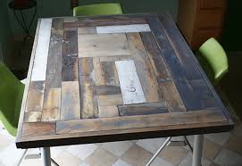 resurface a table with reclaimed wood