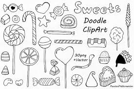 Black And White Candy Png Doodle Sweets Clipart Candy Clip Art Dessert Doodles Png Etsy In 2020 Clip Art Sweets Clipart Doodles