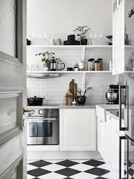 Neat Monochromatic Kitchens Looks Gorgeous In Black And White But How Do You Keep It Tidy Scandinavian Kitchen Design White Kitchen Design Kitchen Design
