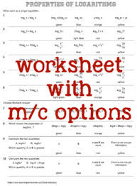 Logarithms questions for your custom printable tests and worksheets. Properties Of Logarithms Color By Number By Weatherly Tpt