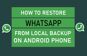 After you're over with reinstalling whatsapp, simply verify your contact details, as was the case in google drive backup process. How To Restore Whatsapp From Local Backup On Android Phone