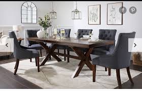 Pin By Beckie Routledge On Dining Room In 2020 Dark Wood Dining Table Dark Brown Dining Table Brown Dining Table