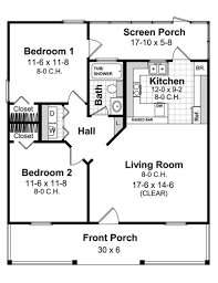 2 Bedrm 800 Sq Ft Country House Plan 141 1078 Building A Small House Cottage Style House Plans House Floor Plans