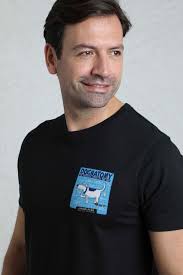 Dognatomy Back Print Artist T-Shirt Black