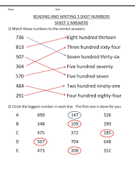 Math Worksheet Works Answers