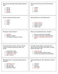 Mormonism was founded in the 1820s by joseph smith in new york. General Conference Trivia Game The Red Headed Hostess