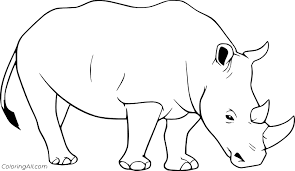 Dogs love to chew on bones, run and fetch balls, and find more time to play! Black Rhinoceros Coloring Page Coloringall