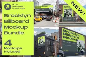 New Mockup Bundle Brooklyn Billboard Billboard Mockup Outdoor Advertising Billboard Billboard
