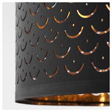 Nymo Lamp Shade Black Brass Color 17 Ikea In 2020 Lamp Shade Antique Lamp Shades Black Floor Lamp