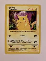 What are shadowless pokemon cards? Mavin Pikachu Gnaw Shadowless Pokemon Card 58 102