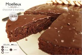 Recette Du Moelleux Au Chocolat Et Aux Bananes Recette Moelleux Au Chocolat Gateaux Et Desserts Chocolat