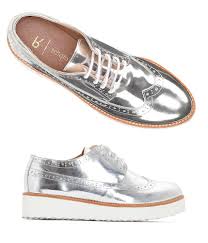 Tous nos vêtements pour femme : Chaussures Derby A Lacets Pour Femme Coloris Argent Metallise Mademoiselle R Coup De Coeur Mode