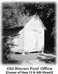 Old Rincon Post Office Effingham Rincon Post Office