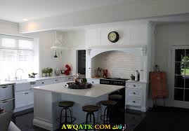 مطابخ فلل حديثة سعودية مفتوحة مودرن كبيرة وصغيرة