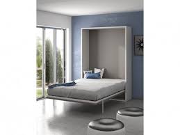 Lit Escamotable Malina Ouverture Verticale Manuelle 140x200cm Blanc Gris Lit Escamotable Lit Armoire Ouverte