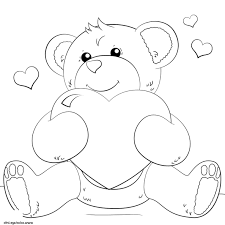 8 Beau De Gros Coeur A Imprimer Image En 2020 Coloriage Nounours Coeur Image Coloriage