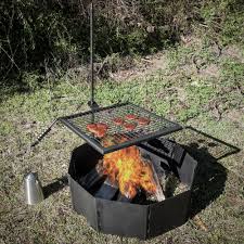 And you have to get a swivel. Titan Adjustable Swivel Grill Campfire Cooking Grate 40 Fire Pit Ring Bbq Walmart Com Walmart Com