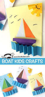 Boat Kids Crafts Boat Crafts Preschool Crafts Craft Activities