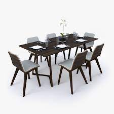 Feb 20, 2016 by jomsims | featured artist. Dining Table Set 3d Model 39 Max C4d Obj Fbx 3ds Free3d