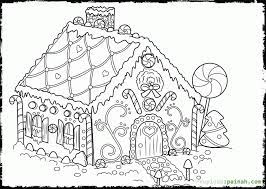 Christmas gingerbread house coloring pages. Christmas Coloring Page Gingerbread House Coloring Home