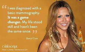 Best ★sheryl crow★ quotes at quotes.as. Lifescript Women S Health Breastcancerawareness See More Sheryl Crow Quotes About Breast Cancer Here Http Bit Ly 2yenydy Facebook