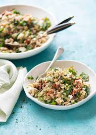 2) in the bottom of a large bowl, make the vinaigrette by adding the zest of a small lemon and the remove the lid form the pan with the couscous and using a fork, fluff it up and add it to the bowl with the veggies. 12 Minute Couscous Salad With Sun Dried Tomato And Feta Recipetin Eats