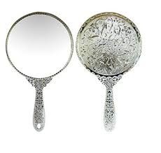 Monumental gorham solid sterling silver mirror repousse floral & putti design. Sevenstar Vintage Style Round Vanity Hand Held Mirrors Pu Https Www Amazon Com Dp B01mtb3icg Ref Cm Sw R Pi Dp Hand Mirror Silver Mirrors Handheld Mirror