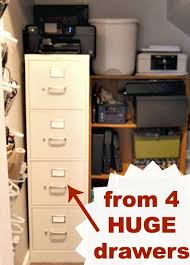 A file cabinet is a great organization tool and a necessity for most people, but let&#39;s face it. Our Filing Cabinet Downsize Upgrade And Makeover Andrea Dekker