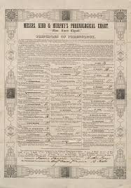 messrs kidd murphys phrenological chart c 1850 history