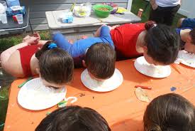 Kids Messy Birthday Party Cake Whipped Cream Game Messy Birthday Party Ideas Find 10 Gummy Worms In Whipped Cream P Kids Party Birthday Parties Messy Party