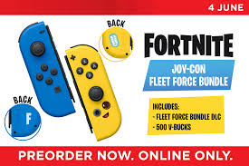 The idea was to bring characters from external ip to the game, and one suggestion was samus. Eb Games Australia The Fornite Fleet Force Nintendo Switch Joy Con Bundle Is Coming 4 June Includes The Fleet Force Bundle Dlc 500 V Bucks Drop In Https Bit Ly 3lmhlft Facebook