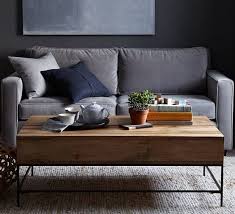 West elm's selection of modern coffee tables complements any modern living space. West Elm Industrial Storage Coffee Table Furnished Reviews