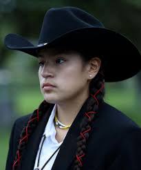 She is a full blooded “born & raised” member of the Nakota Sioux Tribe in  Alberta, Canada.