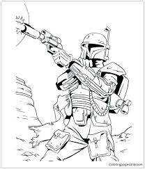 Star wars coloring pages will allow you to meet again with your favorite characters and. Clone Trooper Bounty Hunter Star Wars Coloring Pages Cartoons Coloring Pages Coloring Pages For Kids And Adults