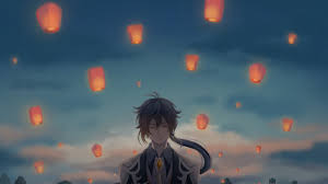 In total, the collection contains 34 иimages that you can install on the screen of a computer, phone or tablet. Zhongli In Lamp Flying In Air Background Hd Genshin Impact Wallpapers Hd Wallpapers Id 60599