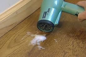 Then wipe it off with a damp cloth and let it dry before applying how do you remove wax from laminate flooring? How To Remove Candle Wax With A Hair Dryer And Credit Card Ron Hazelton
