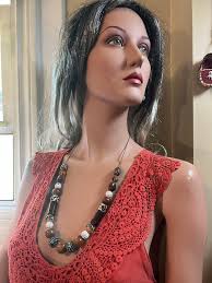 Retro ceramic necklace