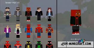 Skin packs are available in bedrock edition as purchasable content. Spider Man Hd Skin Pack For Minecraft Pe