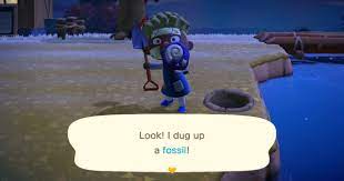 Press , and you'll either get a gyroid or a fossil. Acnh Fossil Guide How To Get Animal Crossing Gamewith