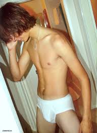 Cute Twinky Boy in Tighty Whitey Classic Briefs - Boybriefs.com