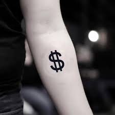 Here we present you 280+ meaningful tattoos that will suit both men and women. Money Sign Tattoo Designs Cute Simple Tattoos
