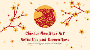 Chinese new year 2021 with chinese zodiac year of the ox and space for text or logo looped background. Chinese New Year Google Slides Theme And Ppt Template